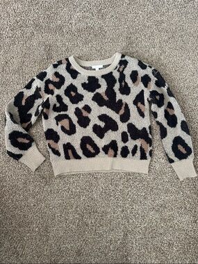 GB Girls cheetah print sweater